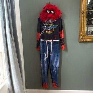 Disney MUPPETS ELECTRIC MAYHEM ANIMAL COSTUME Adult Size S Cosplay Halloween